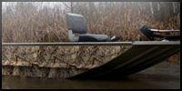 Camouflage wrap vinyl for your duck boat.