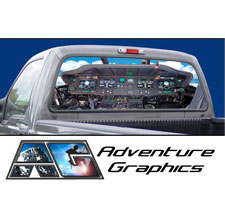 Altitude Custom Truck Rear Window Graphic by Adventure Graphics